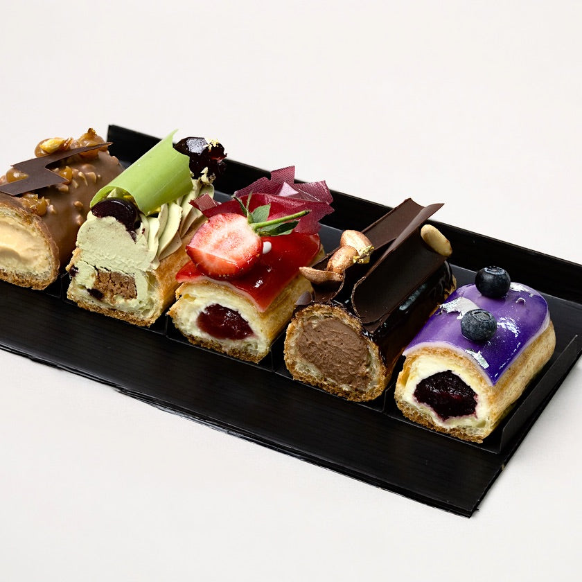 Éclairs Duchesse - Artisan Eclair, Truffle, Chocolate, Little Black Pastry Box, Authentic French, Patisserie, Sameday Delivery KL