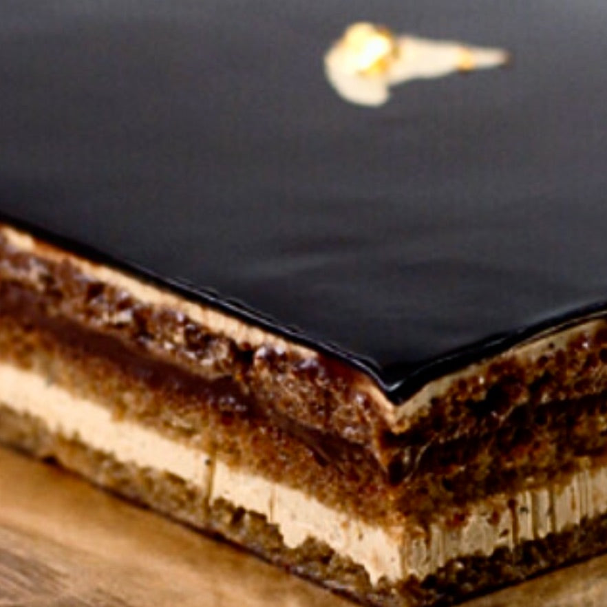 The Opera - French Chocolate Ganache Layer Cake – Little Black Pastry Box
