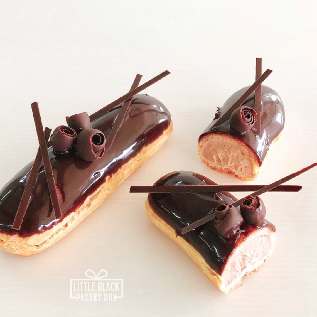 Eclairs | Authentic French Eclairs Delivery – Little Black Pastry Box