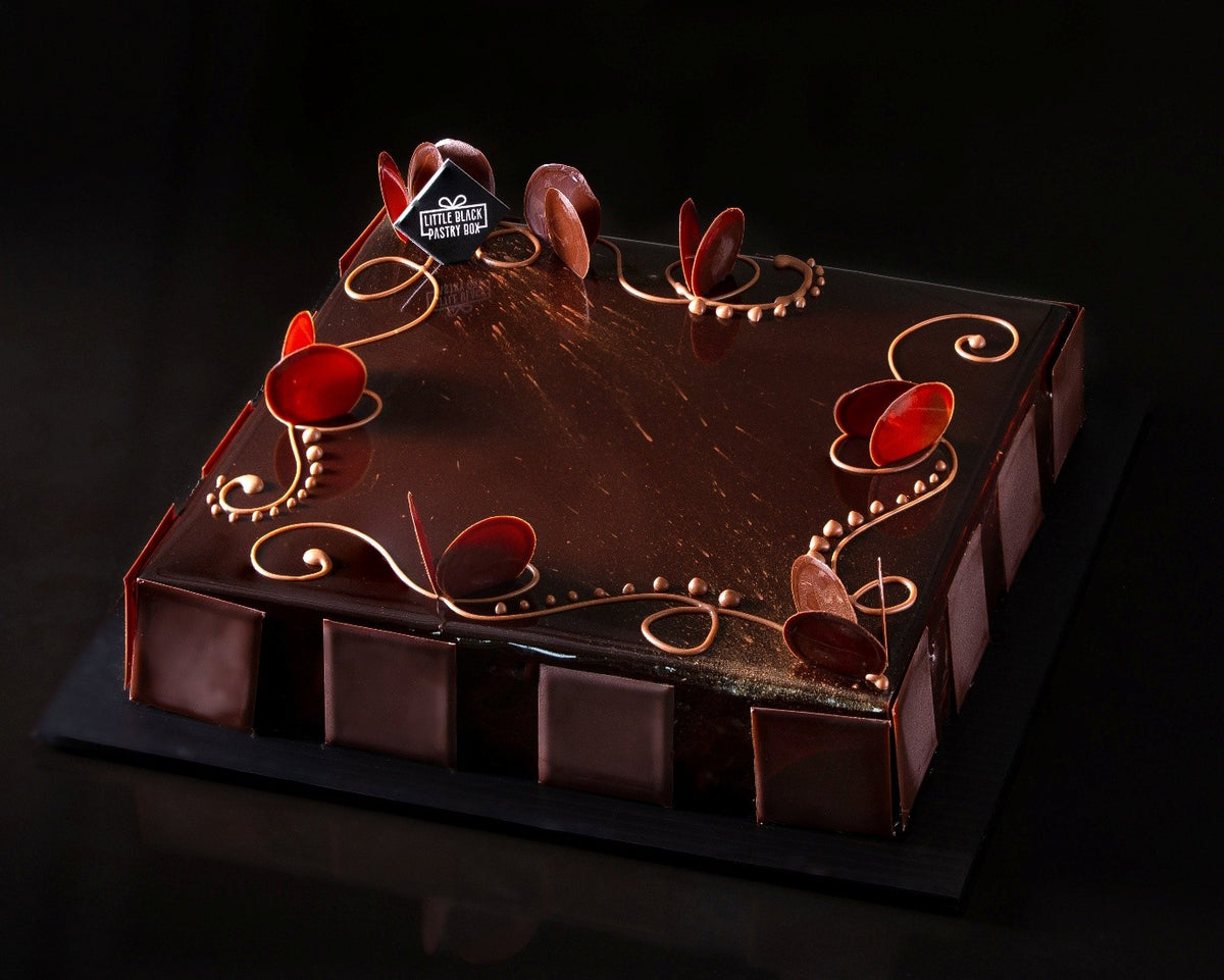 The Opera - French Chocolate Ganache Layer Cake – Little Black Pastry Box