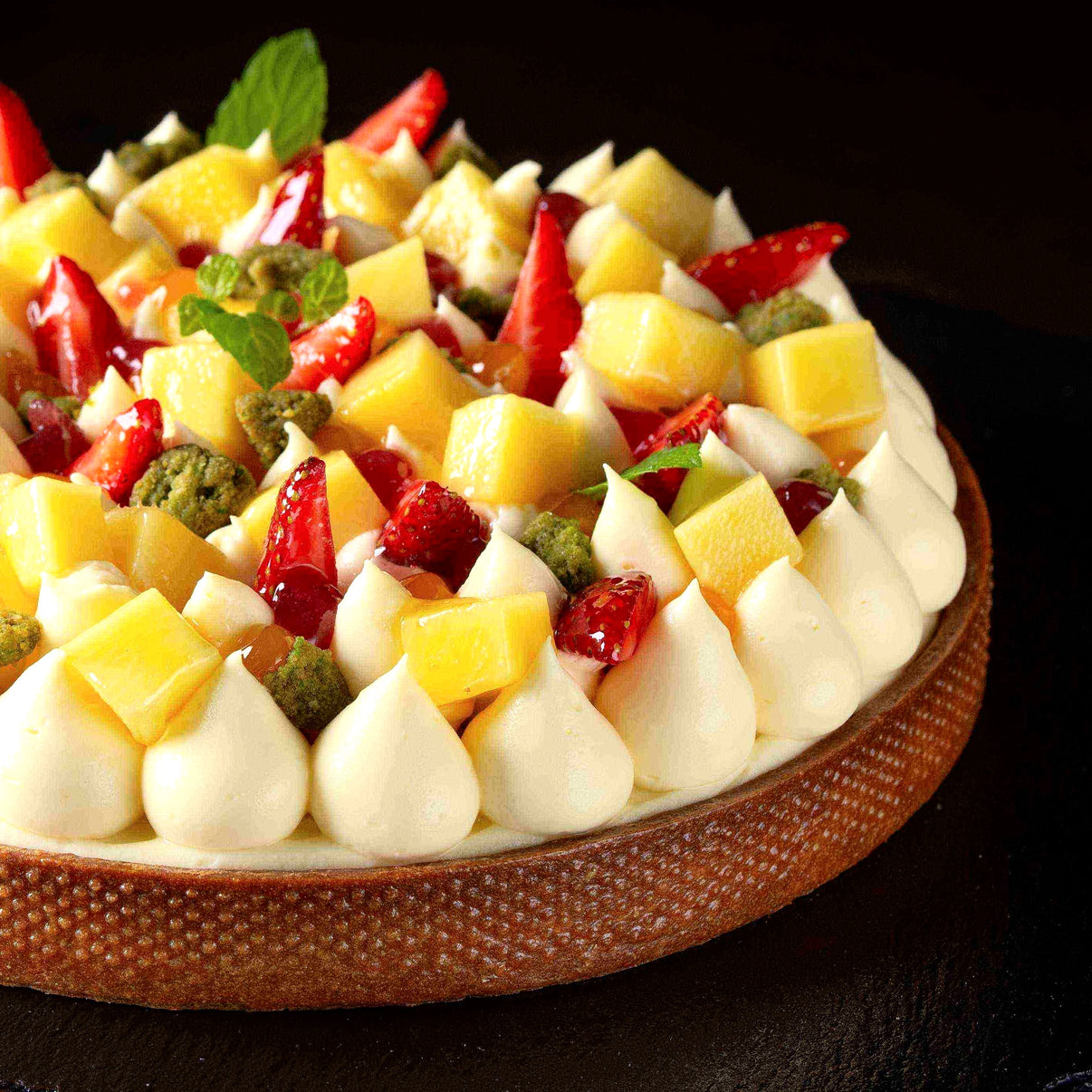 Summer Bliss Fruit Tart Mango, Strawberry, Same Day Delivery KL